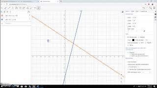 Como usar Geogebra Online para graficar sistema de ecuaciones [upl. by Joey]