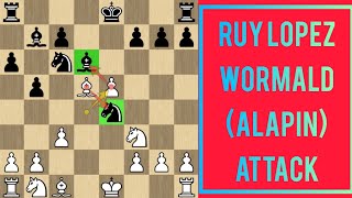 Chess Trap in Ruy Lopez Wormald Alapin Attack‼️🔥☢️ [upl. by Nerual899]