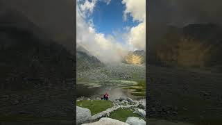 Kareri lake view now  10kmtrack  Dharmsala greenery🌸🕊️ [upl. by Anaul]