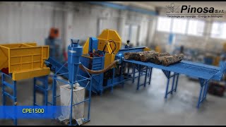 Firewood Processor  Tagliaspacca legna CPE1500  PINOSA SRL [upl. by Carpet]