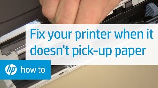 Fix your HP printer not picking up paper  HP Support [upl. by Atled]