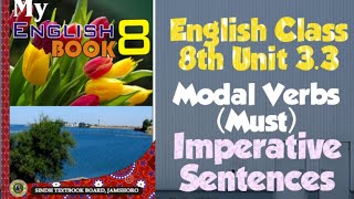 English Class 8  Unit 33  Modal Verbs  Imperative Sentences  Exercises 1 2 4 [upl. by Evie]