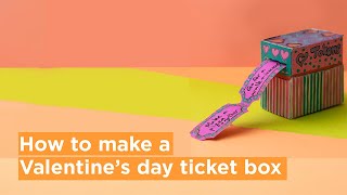 Creating A DIY Valentines Day Ticket Box Stepbystep Guide [upl. by Nilkoorb]