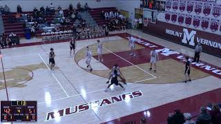 Mount Vernon Boys Basketball vs GrinnellFreshman [upl. by Nauqel775]