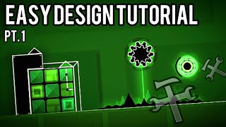 Simple Block Design Tutorial for Beginners  Geometry Dash [upl. by Nylorak68]