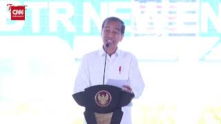 Jokowi Sebut Pabrik Anoda Baterai Bisa Bikin 3 Juta Kendaraan EV [upl. by Ihsar]