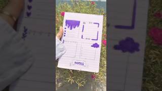 ♡BTS paper notes doodle 💜✨  draw frame doodle for your planner  bullet journal art [upl. by Joann751]