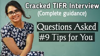 How to prepare for TIFR interview amp GS TIFR exam  tips for TIFR [upl. by Rodge]