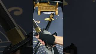 Unboxing Katana Toutao T10 Clay Tempered Black asmr katana samuraisword asmrsounds katanasword [upl. by Berthoud919]