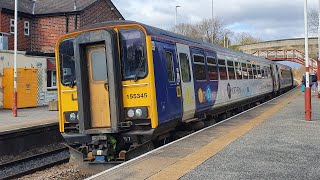 Northern Railway Class 155345 between Leeds and Cross Gates [upl. by Elwina]