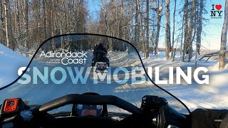 Snowmobiling on the Adirondack Coast [upl. by Juxon]