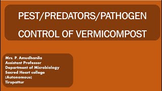 PESTPARASITEPATHOGENPATHOGEN AFFECTING EARTHWORMVERMICOMPOSTINGCHALLENGE DURING VERMICOMPOSTING [upl. by Georgette]