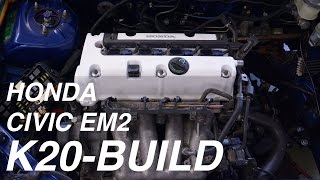 Civic EM2 K20 Swap EP 04  Radiator Fan amp Battery [upl. by Tove]