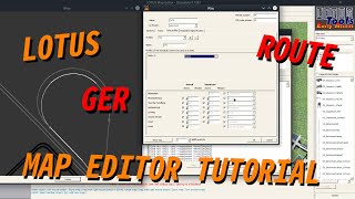 GER LOTUS Map Editor Tutorial  Route  Fahrzeitprofil [upl. by Attezi]