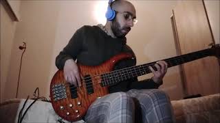 Radiohead  Myxomatosis quotLive From The Basementquot bass cover [upl. by Haeli]