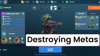 Hellburner Destroying Metas  War Robots Gameplay [upl. by Pauly]