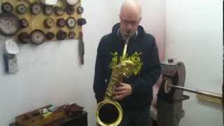 Saxquest Buescher Big B Baritone Sax SN 355738 [upl. by Atlas]