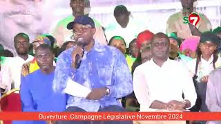 Meeting douverture de thies campagne Législatives 17 novembre 2024  discours du président Ousmane [upl. by Ladnyc829]