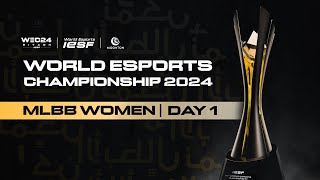 🔴 LIVE  IESF WEC 2024  MLBB WOMEN DAY 1  English [upl. by Novelia811]