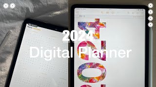 2024 FREE Digital Planner walk through 📓 [upl. by Mazurek]