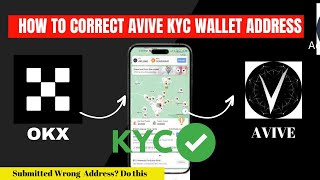 How to Get Correct Avive Wallet Address on OKX wallet  AVIVE KYC PHASE 2 [upl. by Eniluj]