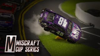 The BEST NASCAR StopMotion Crashes Miscraft Cup Series [upl. by Olegnalehcim]