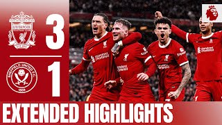 Nunez Mac Allister amp Gakpo win it at Anfield Liverpool 31 Sheffield United  Extended Highlights [upl. by Sanburn]