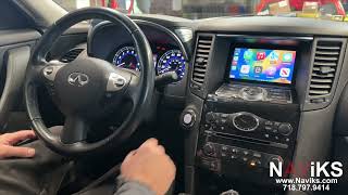 2014  2017 Infiniti QX70 Apple CarPlay  Android Auto Wired amp Wireless  USB Media Player [upl. by Dippold]