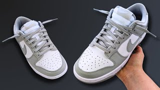 HOW TO LACE NIKE DUNK LOWS LOOSELY BEST WAY [upl. by Alorac]