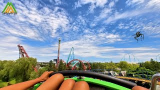 POV Experience The Thrill of The Fly Roller Coaster OnRide [upl. by Alcott]