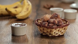 Receita de bolinho de chuva com banana [upl. by Maggio]