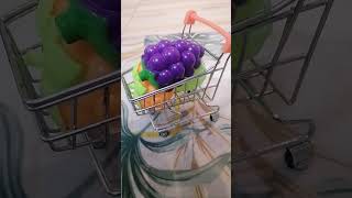 Fruit toys foodtoys fruittoys pretendplayforkids pretendplaytoys satisfying ytshortsvideo [upl. by Laemsi]