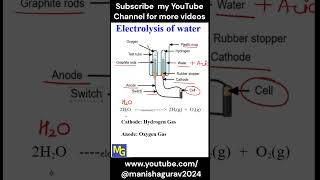 Class 10  Science  Electrolysis of Water [upl. by Dietz]