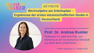 2024 Change Maker 50 Keynote quotWechseljahre am Arbeitsplatzquot von Prof Dr Andrea Rumler [upl. by Ruby758]