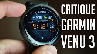 Ma critique de la montre Garmin Venu 3 [upl. by Nickolaus]