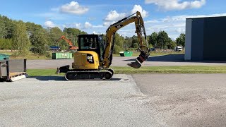 Köp Grävmaskin CAT 305E2 CR med tiltrotator och skopor på Klaravik [upl. by Gregorius]