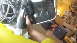 Removing the plastic parts from Honda ST1300 [upl. by Eilssel]