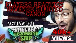 Ujjwals reaction rawknee start TNT canon  MINECRAFT  LIVESTER [upl. by Pena]