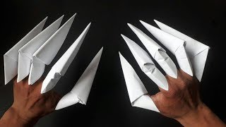 Como hacer unas garras de papel origami [upl. by Ulphia694]