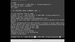 Running Mosquitto on Docker part2 [upl. by Elletnuahs487]