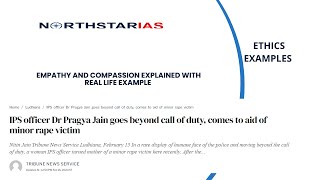 UPSC ETHICSGSIV EXAMPLES REAL LIFE EXAMPLE OF EMPATHY AND COMPASSION [upl. by Udenihc]