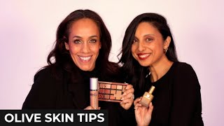 Best Makeup for Olive Skin Tones   Golden makeup tips [upl. by Eardnoed]