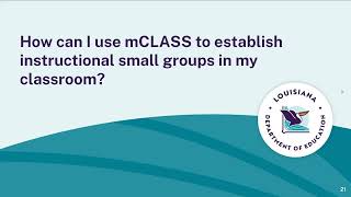 Using mCLASS to Establish Instructional Small Groups Inside the Literacy Block [upl. by Saville546]