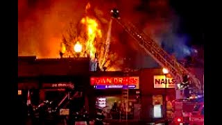 4Alarm Fire Destroys Several Smith Street Stores in Perth Amboy NJ [upl. by Aleek]