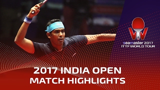 2017 India Open Highlights Achanta Sharath Kamal vs Paul Drinkhall 14 [upl. by Manas]