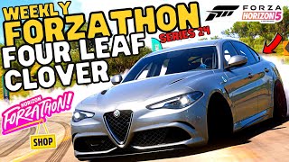 Forza horizon 5How to complete Weekly FORZATHON FOUR LEAF CLOVERForzathon shopPlaylist rewards [upl. by Jerry]