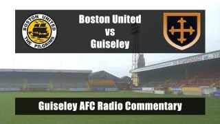 Boston United vs Guiseley  Guiseley AFC Radio 14913 [upl. by Aimas767]