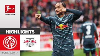 Xavi Strikes Early On  1 FSV Mainz 05  RB Leipzig 02  Highlights  MD 7 – Bundesliga 202425 [upl. by Kumar667]