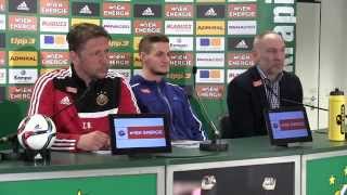 Pressekonferenz vor dem Heimspiel gegen den Wolfsberger AC [upl. by Christabella]