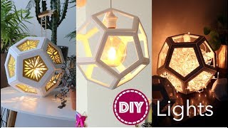 How to make a Modern Paper Pendant Lamp [upl. by Ahsiekyt]